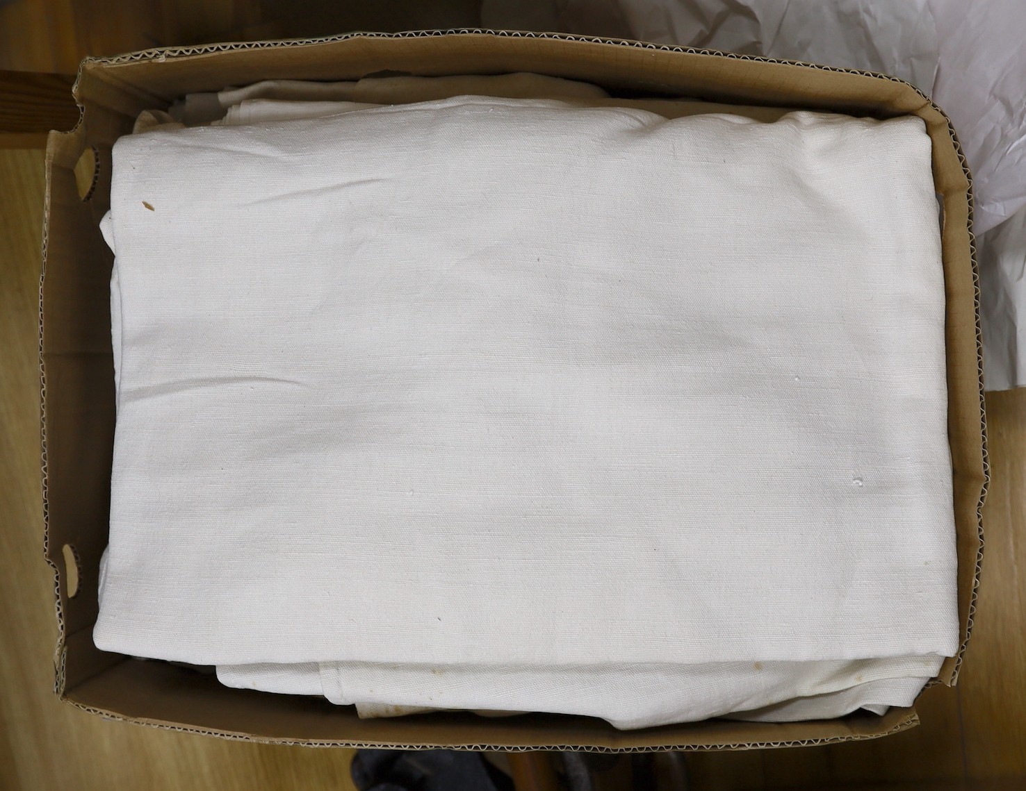 A box of eight French Provincial sheets